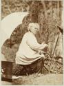 [Jean-Baptiste-Camille Corot painting en plein air,  Arras, France]