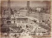 [Auditorium seen from main facade, Paris Opera construction]