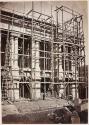 [Scaffolding on facade during Paris Opera construction]