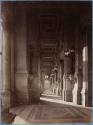 [Sun steaming in through facade columns, Paris Opera]