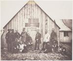 [British military officers with civilians]