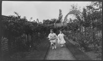 Dryden children in Eastman's Rose Garden