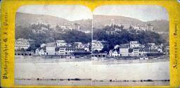 Heidelberg (Grand-Duché De Bade) - Vue générale du Château, prise de la rive droite du Neckar.