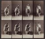 [Man in Roman theatrical clothing]