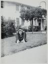 [Woman in a yard]