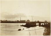 Le soleil couchant, vue prise au confluent de la Marne et de la Seine