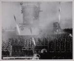 "Bow-On" View of Rocket Barrage