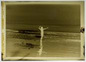 [Anne Brigman at the beach]