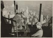 [Workers riveting top of mooring mast, Empire State Building]