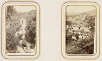 [Page 45: Stone tower in wooded area / Military hospital]