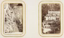 [Page 46: Amélie-les-Bains view from river / Pujade thermal baths]