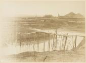 Pont de Bambous coupé par les Chinois aux Quatre Colonnes (Prise de Sontay)