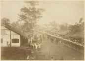 Une revue à Hanoï le 14 julliet 1885