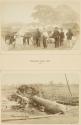 Télégraphe optique à Chù / Pièces d'artillerie de siège prises à Sontay