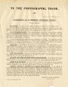 Kodak letter to the photographic trade regarding the ordering of sensitized papers