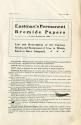 Kodak flyer promoting Eastman's Permanent Bromide Papers