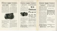 Copy of advertisements appearing in photographic magazines for May 1902