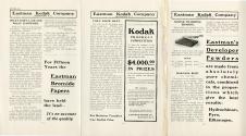 Copy of advertisements appearing in photographic magazines in 1902