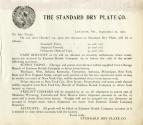 Standard Dry Plate Co. letter to the photographic trade regarding discounts, supply depots & freight charges