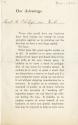 Pamphlet entitled "Our Advantage"