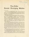 Kodak letter to the photographic trade regarding Two-Dollar Brownie Developing Machine
