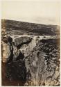 Le pont d'El-Kantara à Constantine, vue prise du ravin, le soir