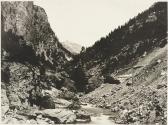 Le cours du Guil, à l'entrée de la gorge de l'Ange Gardien