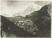 Le Mont Blanc 4810 mètres, au dessus du Col de Chécouri 1944 mètres
