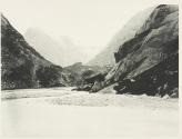 Chemin du Grimsel aux glaciers de l'Aare, roches polies de granit et de protogine