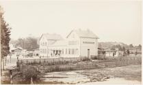 Gare de Nemours, vue du coté de la cour