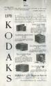 Advertisement for various 1898 Kodak Cameras
