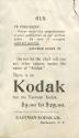 Advertisement for Kodak Cameras