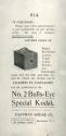 Advertisement for the No. 2 Bulls-Eye Special Kodak Camera