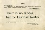 Kodak advertisement emphasizing their trademark
