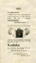 Advertisement for Kodak Cameras