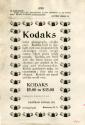 Advertisement for Kodak Cameras
