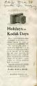 Advertisement for Kodak cameras