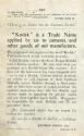 Kodak advertisement emphasizing their trademark