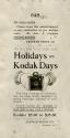 Advertisement for Kodak cameras