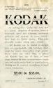 Advertisement for Kodak Cameras