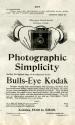Advertisement for the Bulls-Eye Kodak Camera