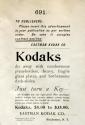Advertisement for Kodak Cameras