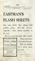 Kodak advertisement for Eastman's Flash Sheets