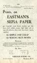 Kodak advertisement for Eastman's Sepia Paper