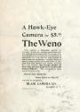 Blair Camera Company advertisement for the Weno Hawk-Eye Camera