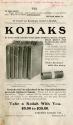 Advertisement for Kodak Cameras