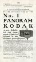 Advertisement for the No. 1 Panoram Kodak Camera