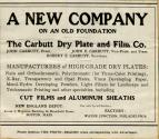 Carbutt Dry Plate and Film Co. advertisement for dry plates