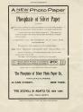 Phosphate of Silver Photo Paper Co. advertisement for Phosphate of Silver Paper
