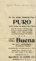 Maurice H. Kuhn Co. advertisement for Puro & Buena Papers
